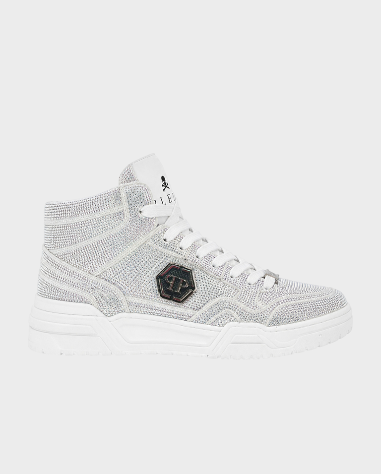 Białe sneakersy z kryształkami Predator V2 Strass