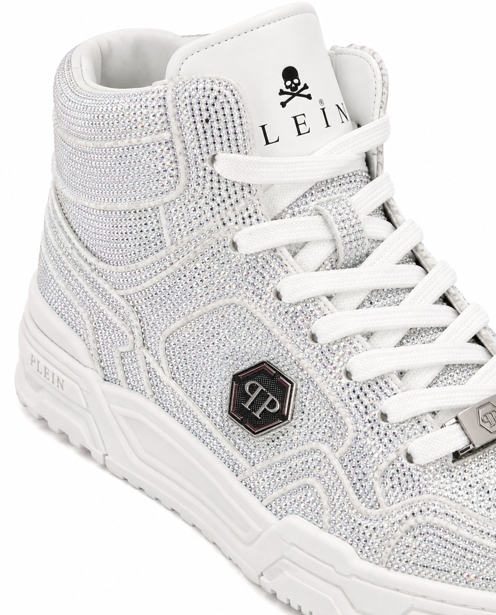 Białe sneakersy z kryształkami Predator V2 Strass - Image #2