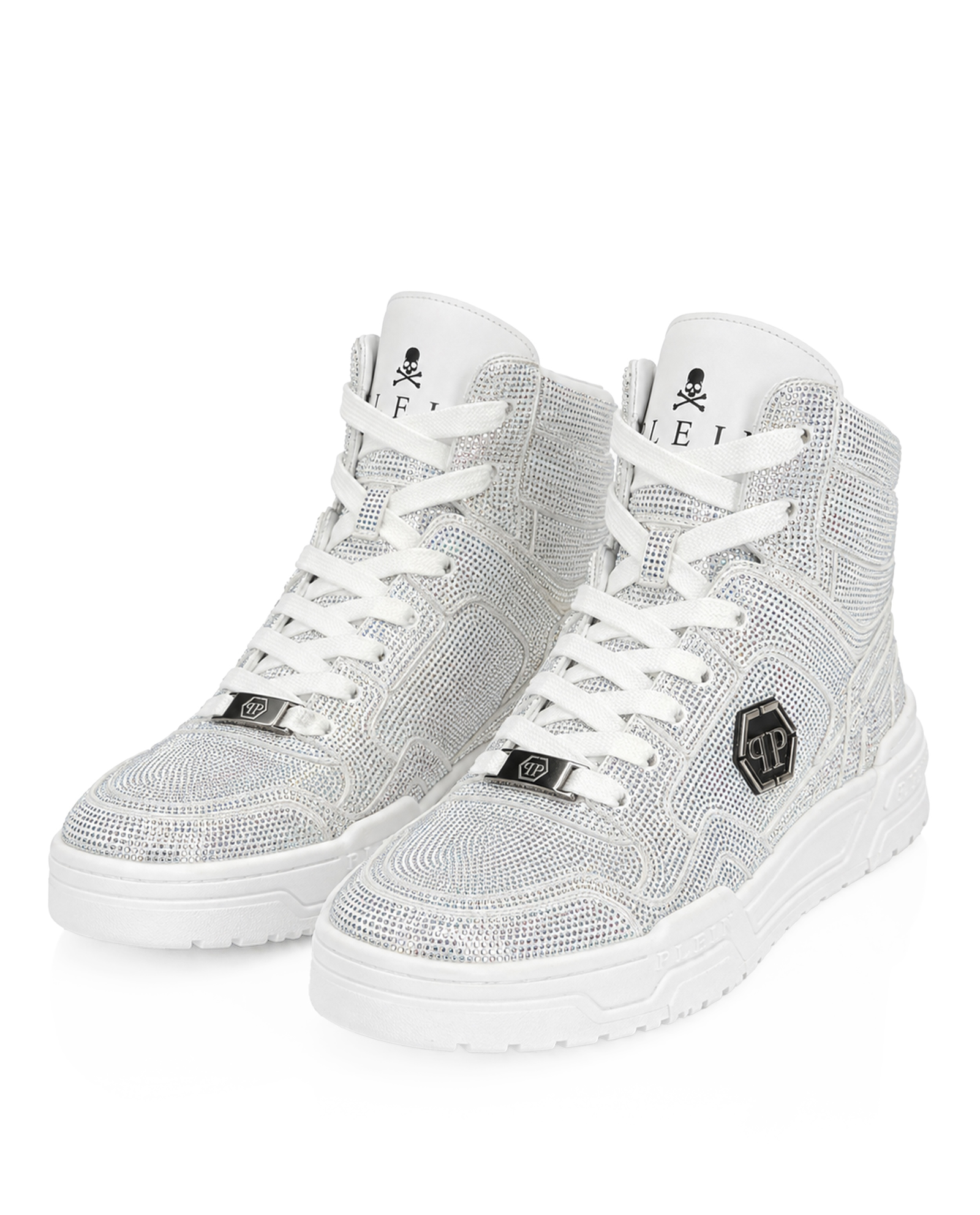 Białe sneakersy z kryształkami Predator V2 Strass - Image #3