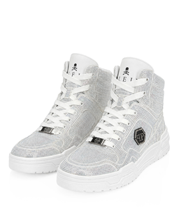 Białe sneakersy z kryształkami Predator V2 Strass - Image #3