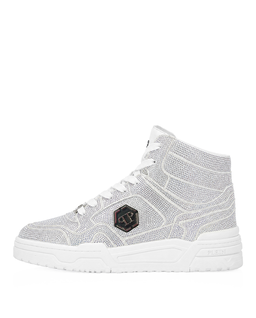 Białe sneakersy z kryształkami Predator V2 Strass - Image #4