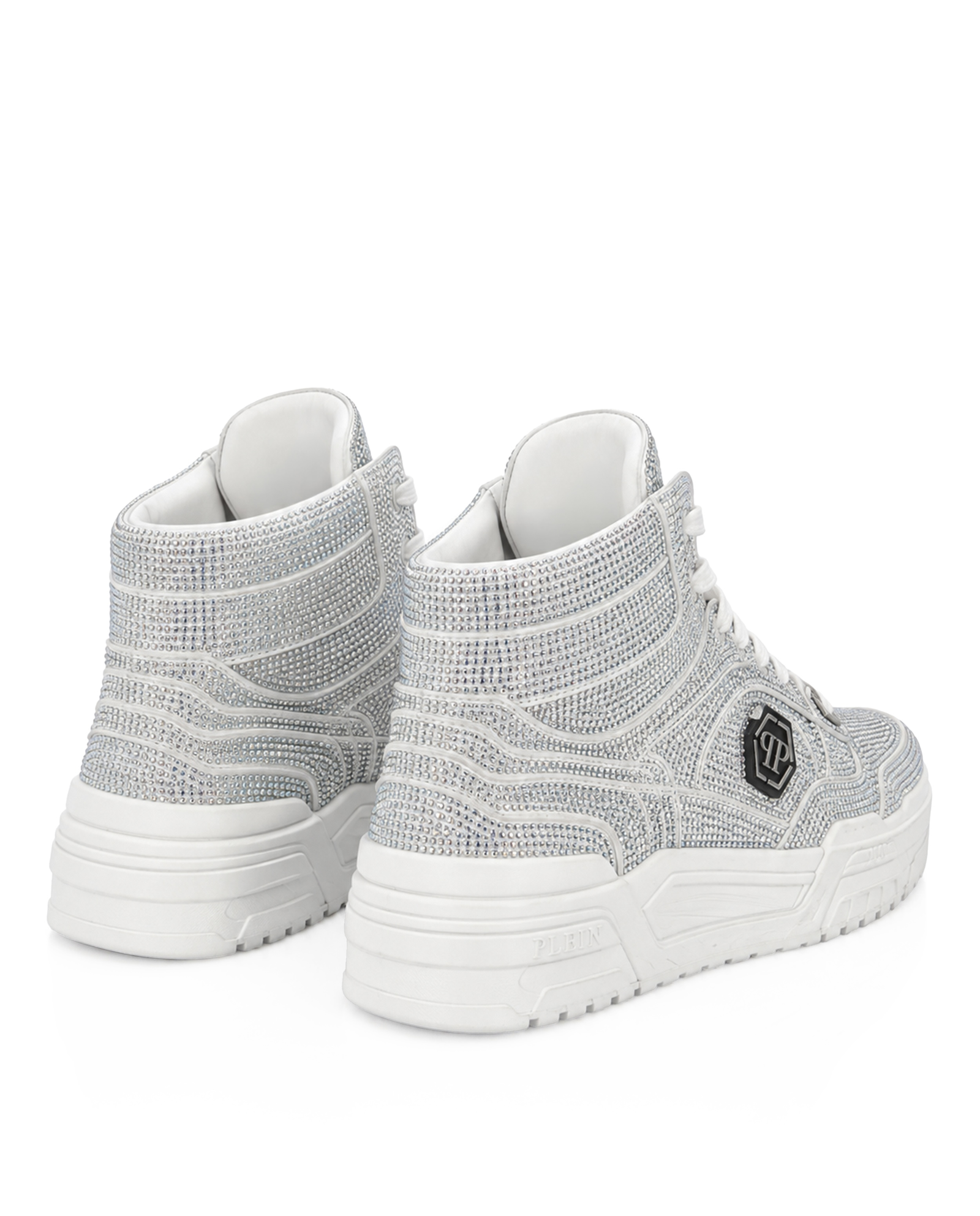 Białe sneakersy z kryształkami Predator V2 Strass - Image #5