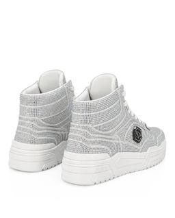 Białe sneakersy z kryształkami Predator V2 Strass - Image #5