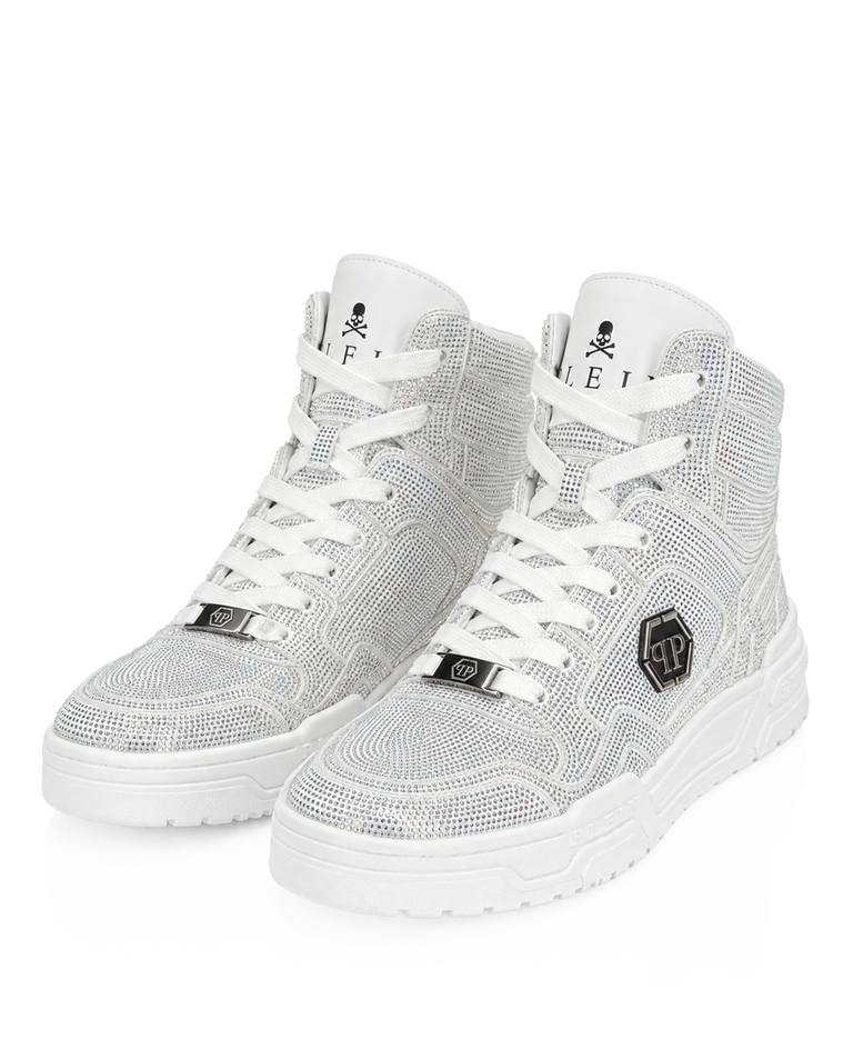 Białe sneakersy z kryształkami Predator V2 Strass - Image #6