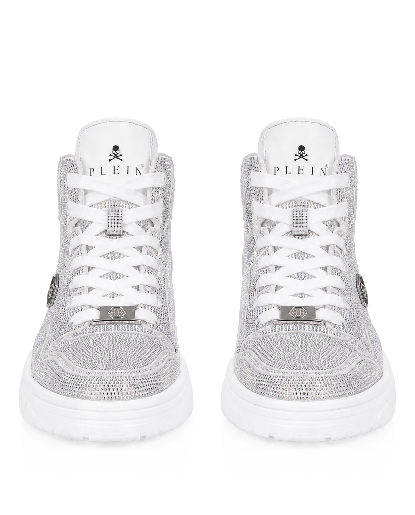 Białe sneakersy z kryształkami Predator V2 Strass - Image #7
