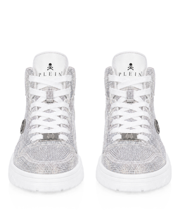 Białe sneakersy z kryształkami Predator V2 Strass - Image #7
