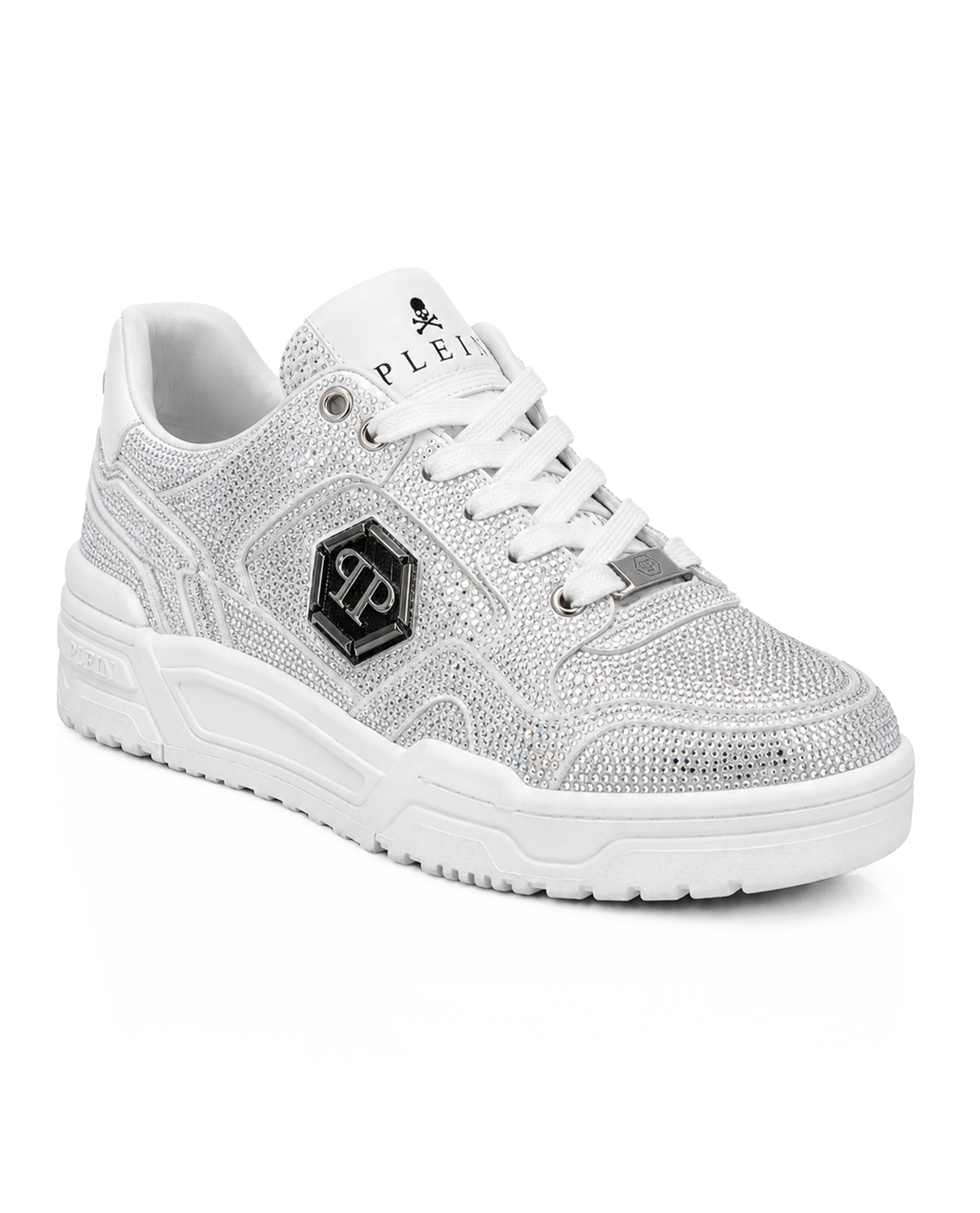 Srebrne sneakersy Predator V2 Strass - Image #1