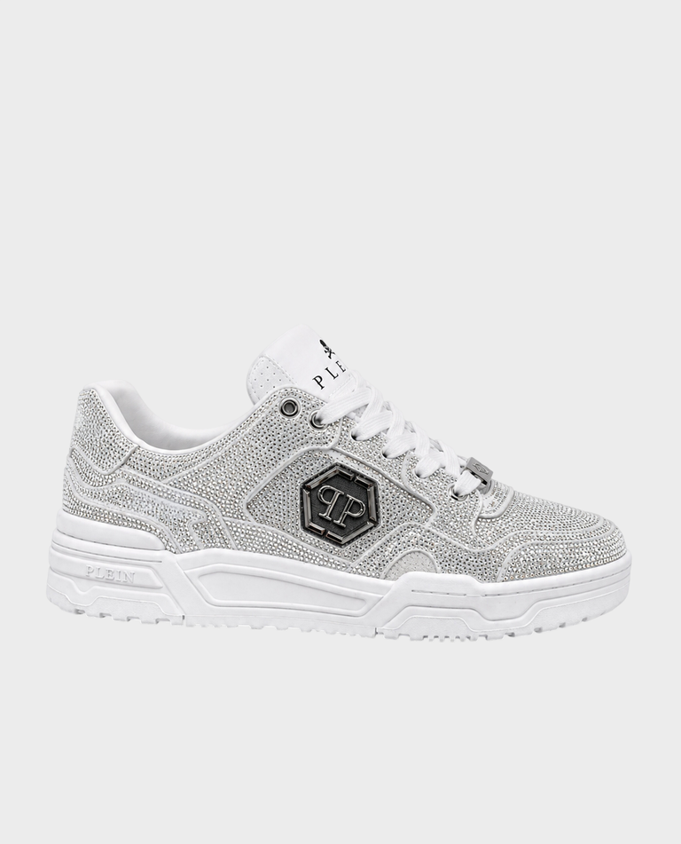 Srebrne sneakersy Predator V2 Strass