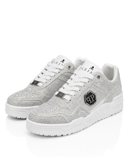 Srebrne sneakersy Predator V2 Strass - Image #3