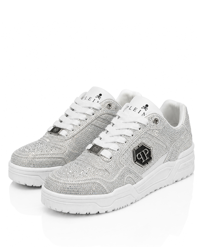 Srebrne sneakersy Predator V2 Strass - Image #3