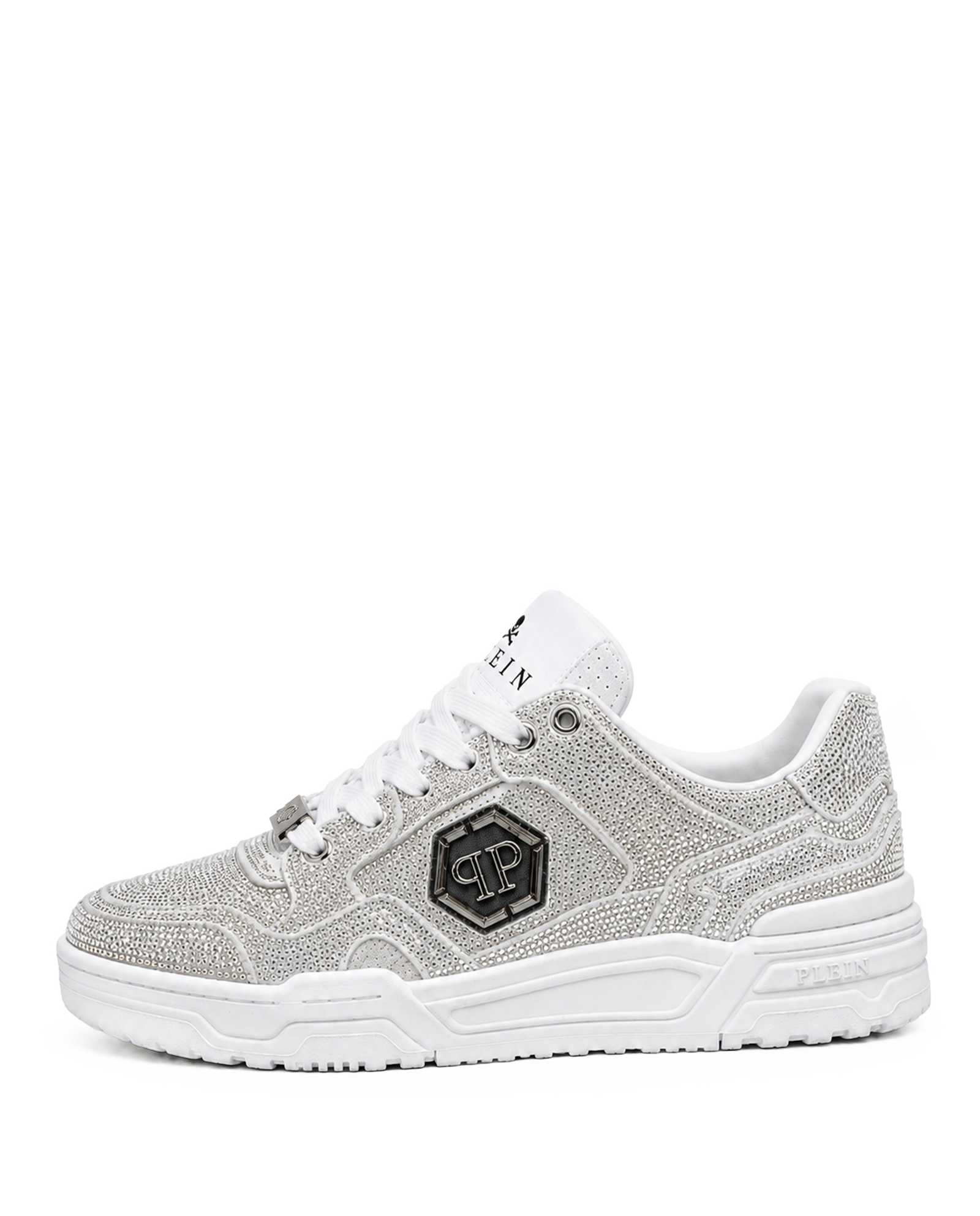 Srebrne sneakersy Predator V2 Strass - Image #4