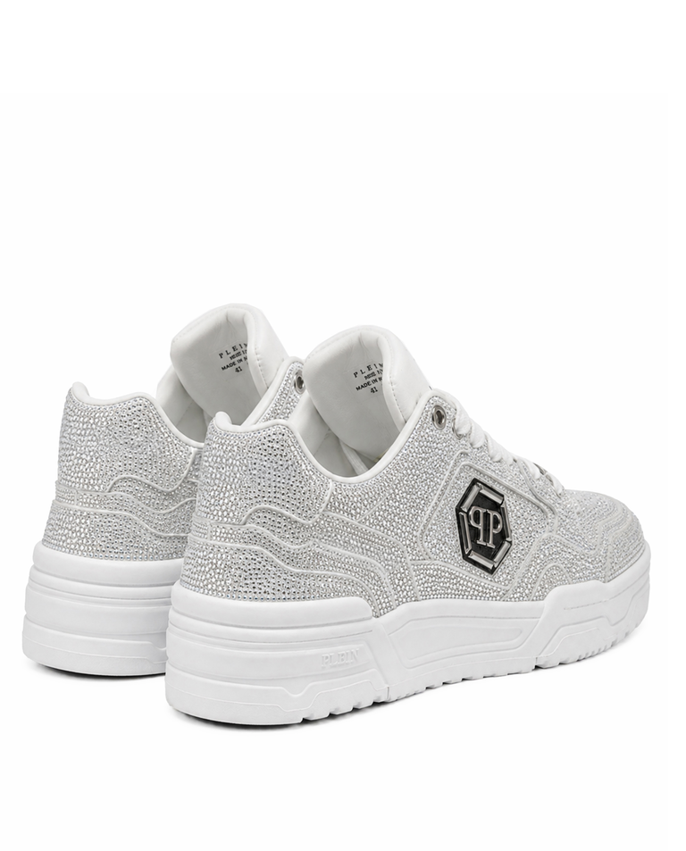 Srebrne sneakersy Predator V2 Strass - Image #5