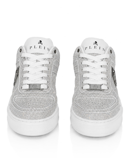 Srebrne sneakersy Predator V2 Strass - Image #6