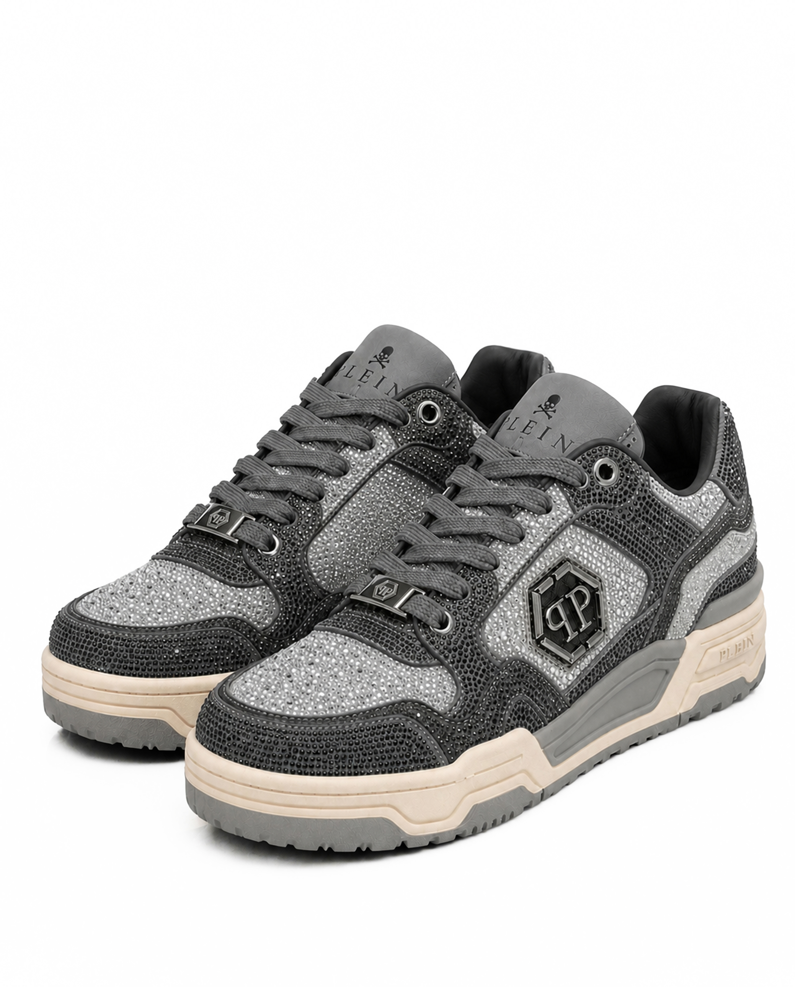 Szare sneakersy Predator V2 Strass - Image #3