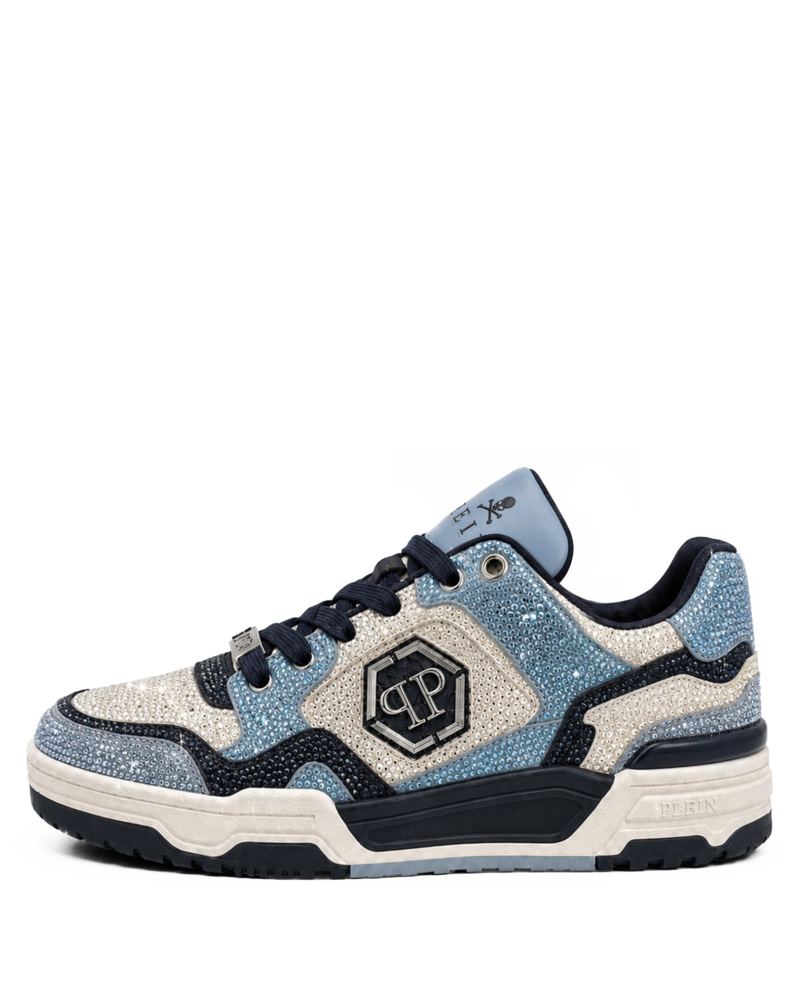 Niebieskie sneakersy Predator V2 Strass - Image #4