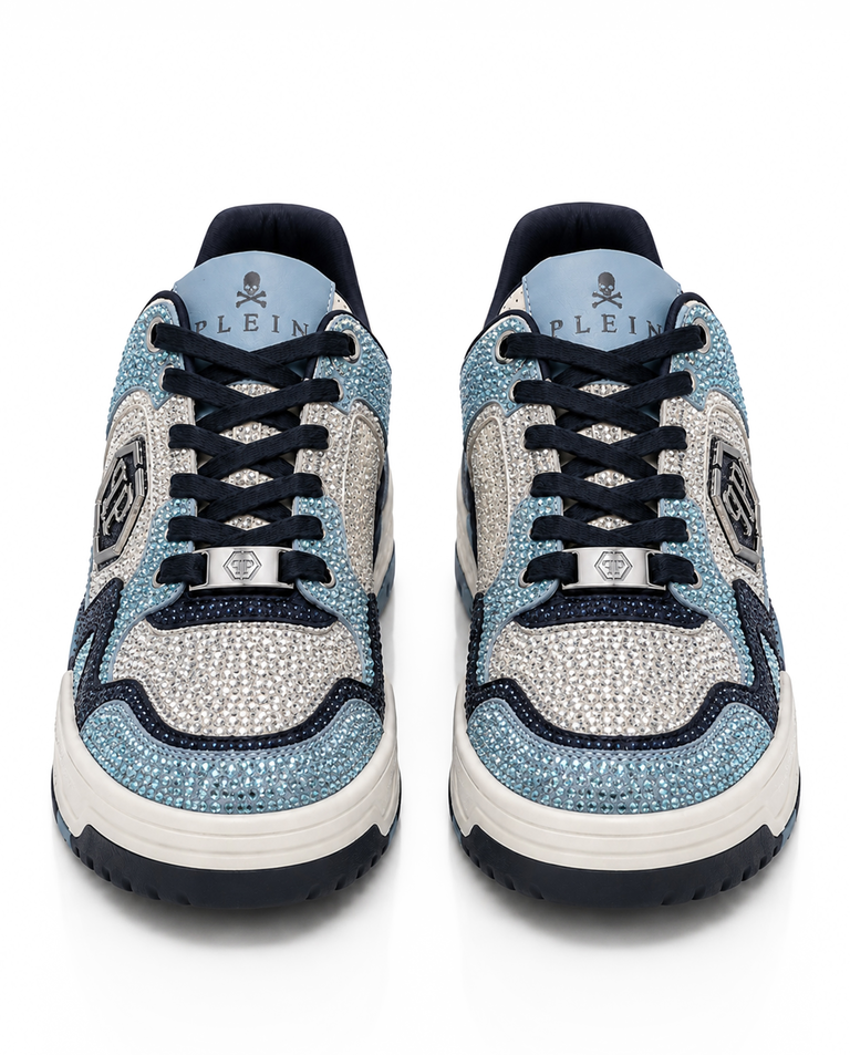 Niebieskie sneakersy Predator V2 Strass - Image #6