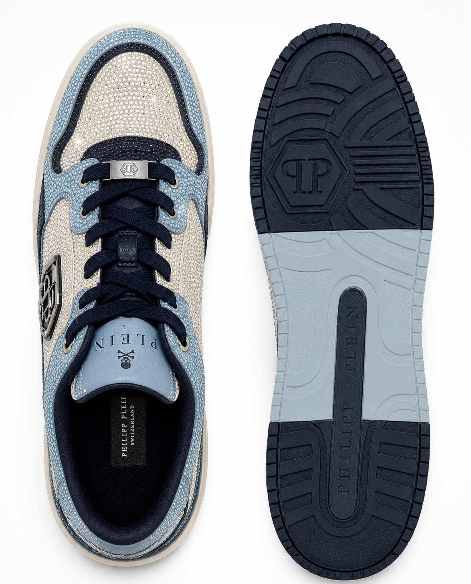 Niebieskie sneakersy Predator V2 Strass - Image #7