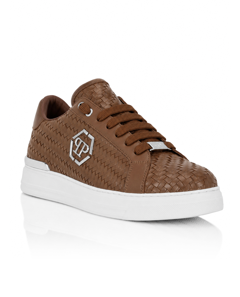 Brązowe sneakersy Hexagon