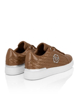 Brązowe sneakersy Hexagon - Image #5