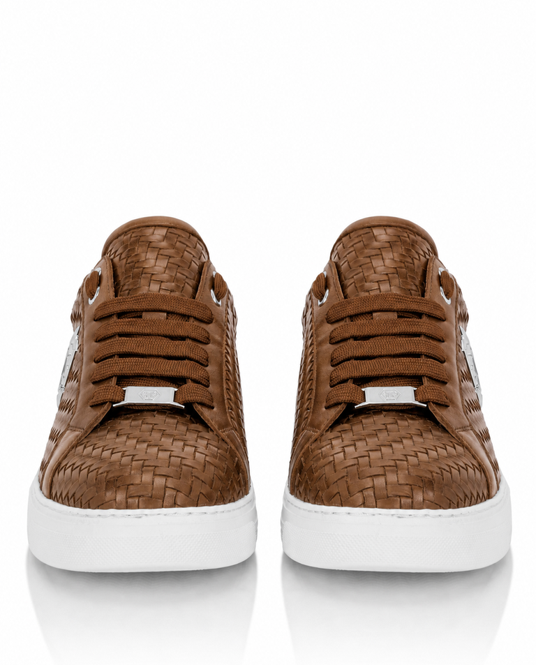 Brązowe sneakersy Hexagon - Image #6