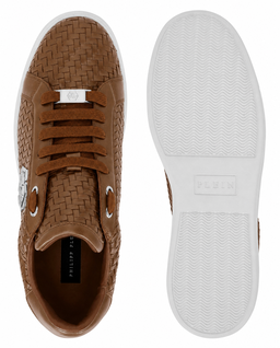 Brązowe sneakersy Hexagon - Image #7