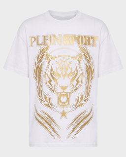 Biały t-shirt Tiger Crest - Image #0