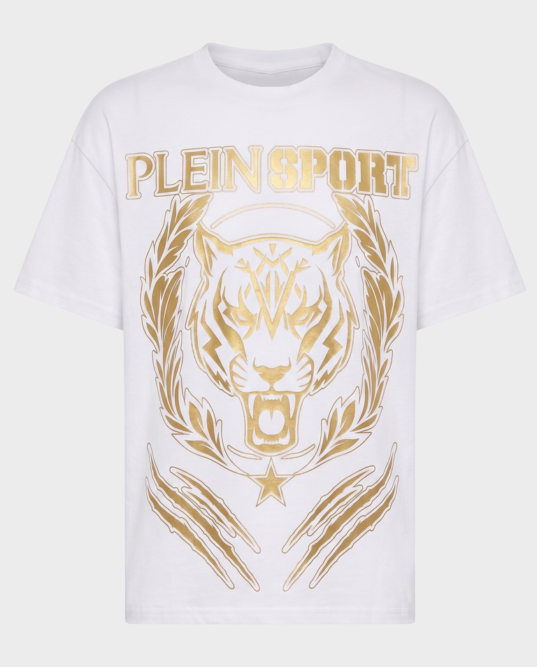Biały t-shirt Tiger Crest