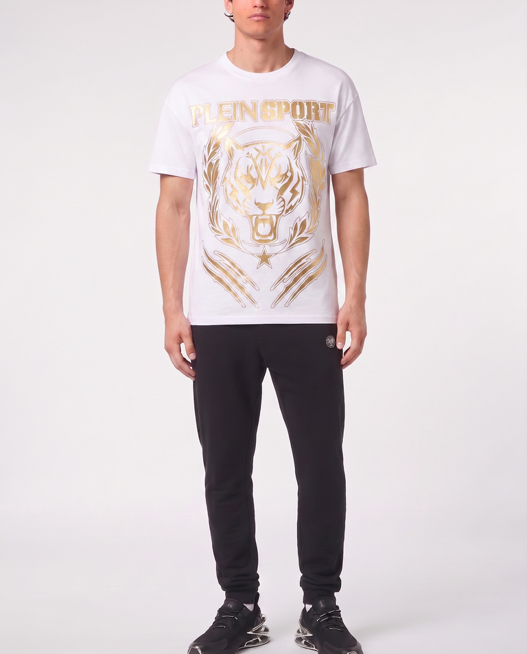 Biały t-shirt Tiger Crest - Image #3