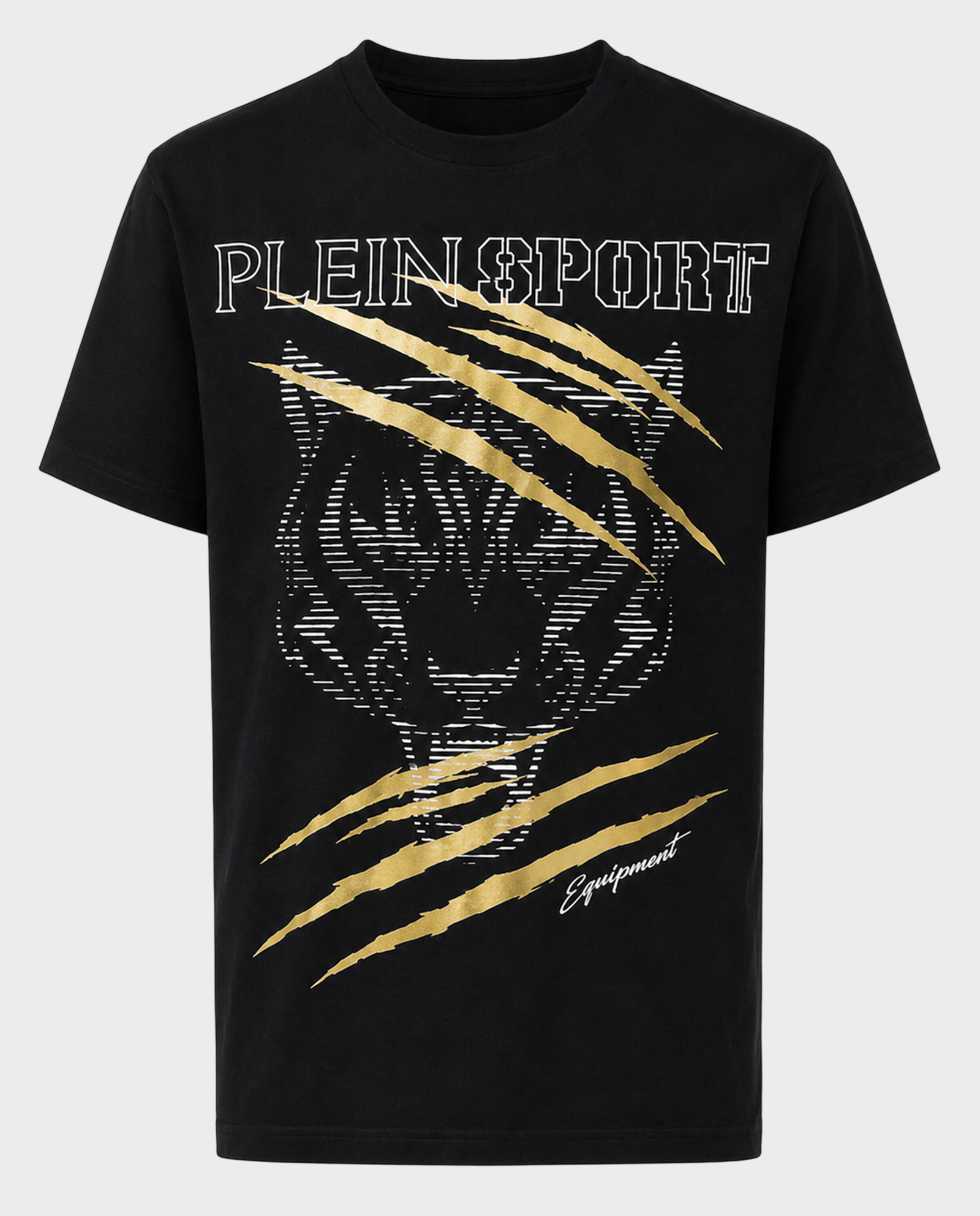 Czarny t-shirt Tiger Golden Scratch - Image #0