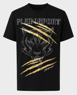 Czarny t-shirt Tiger Golden Scratch - Image #0