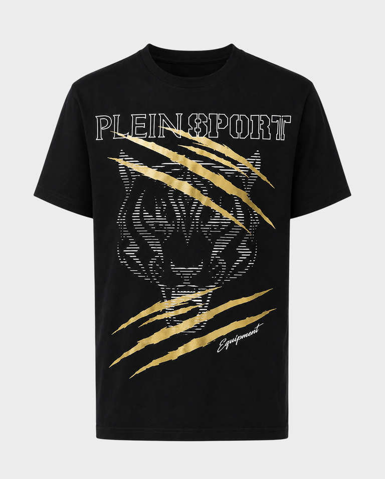 Czarny t-shirt Tiger Golden Scratch
