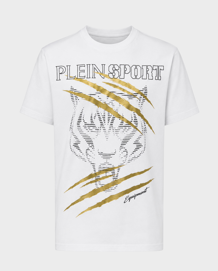 Biały t-shirt Tiger Golden Scratch