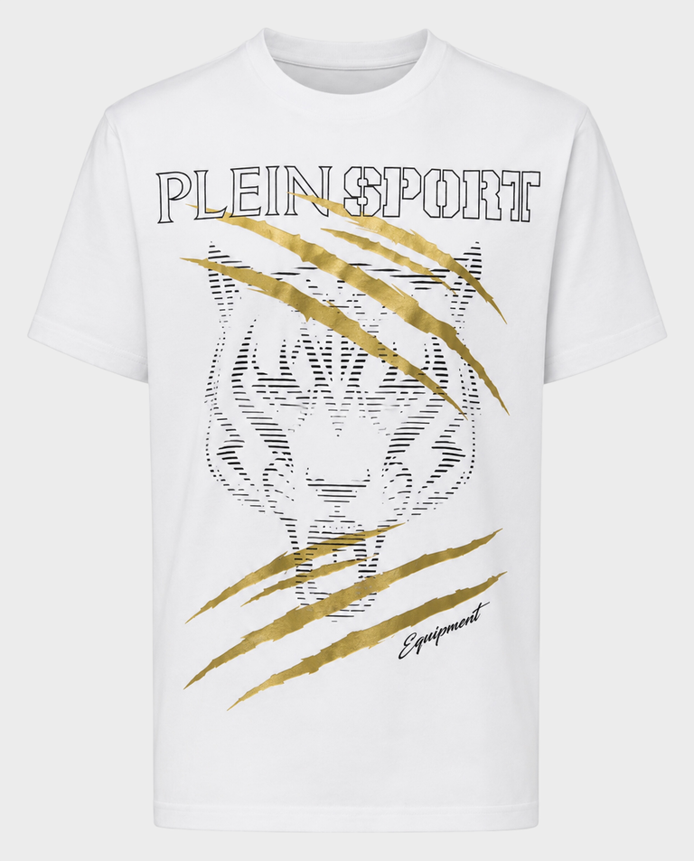 Biały t-shirt Tiger Golden Scratch