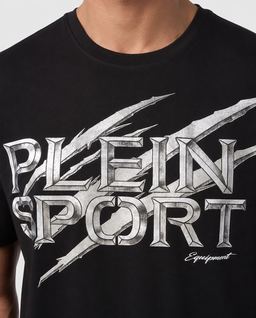 Czarny t-shirt z logo Stone - Image #4