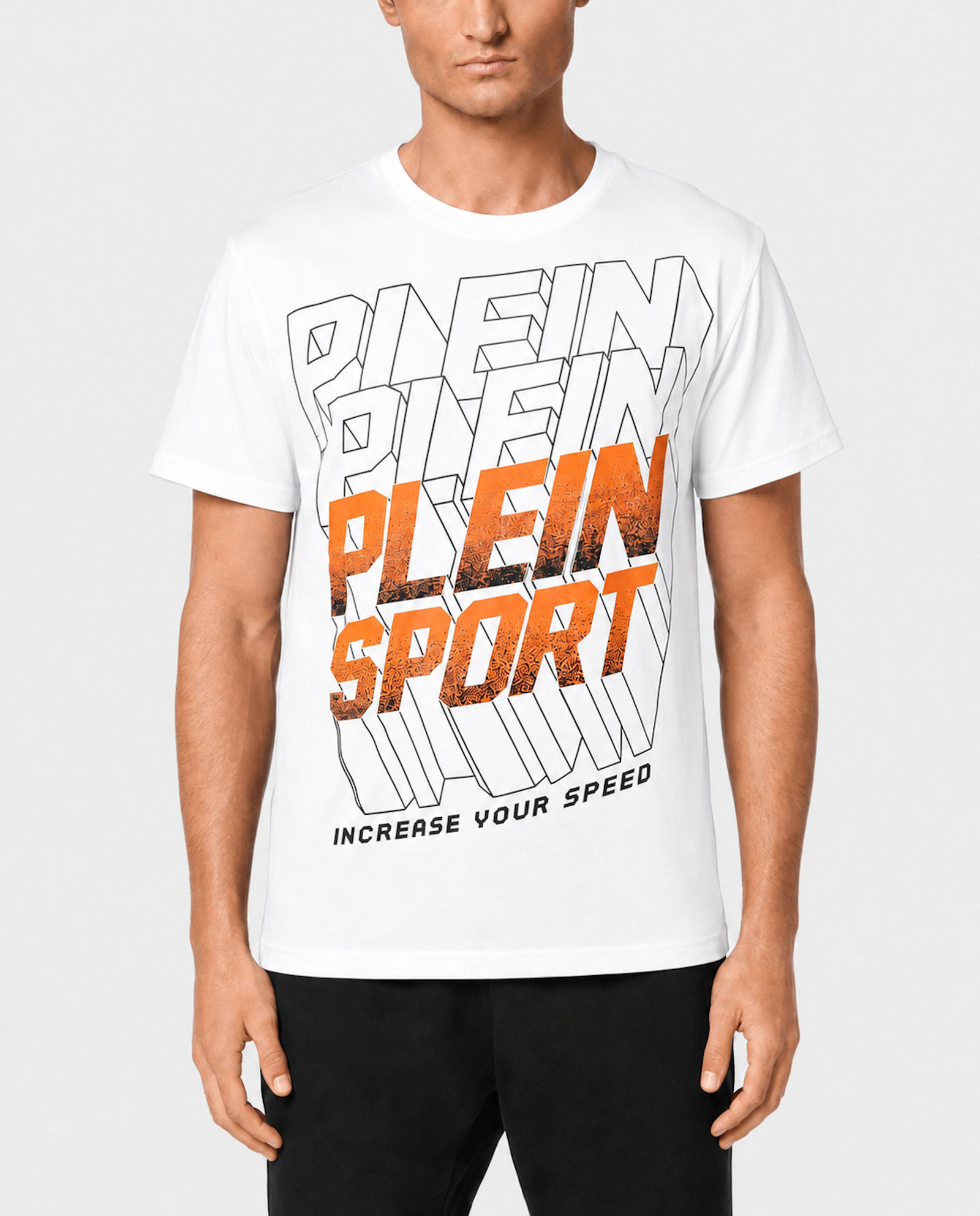 Biały t-shirt PS Fluo - Image #1