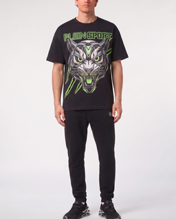Czarny t-shirt Fluo Tiger - Image #3