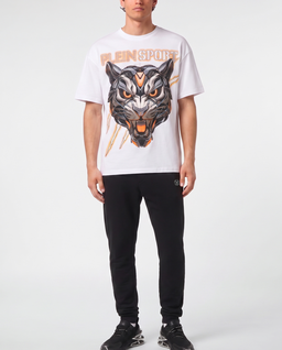 Biały t-shirt Fluo Tiger - Image #3