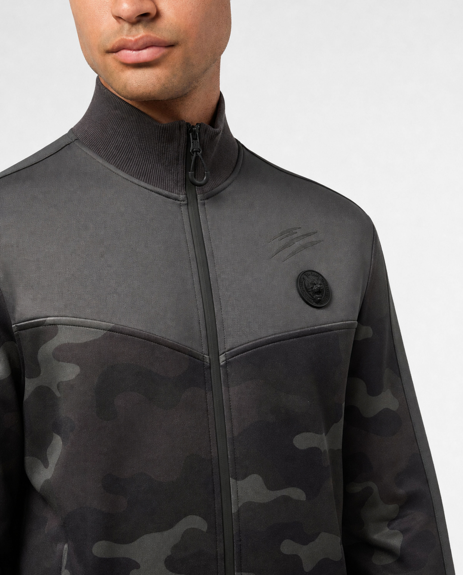 Rozpinana bluza z motywem moro - Image #4