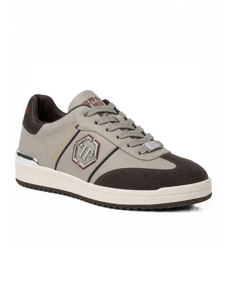 Brązowe sneakersy Retro Hustle Bicolor