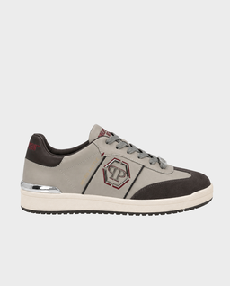 Brązowe sneakersy Retro Hustle Bicolor - Image #0