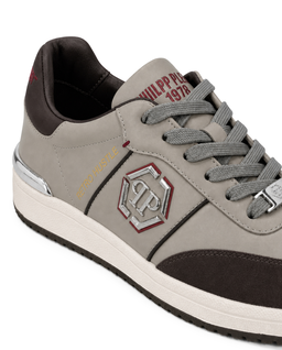 Brązowe sneakersy Retro Hustle Bicolor - Image #6
