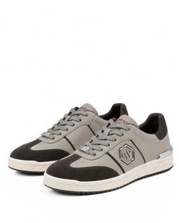 Brązowe sneakersy Retro Hustle Bicolor - Image #2