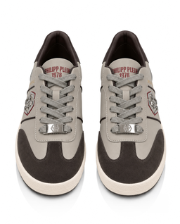 Brązowe sneakersy Retro Hustle Bicolor - Image #4