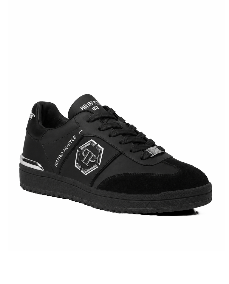 Czarne sneakersy Retro Hustle Bicolor