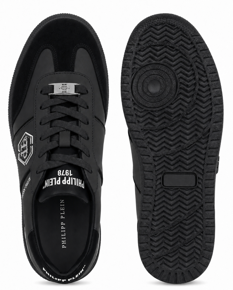 Czarne sneakersy Retro Hustle Bicolor - Image #4