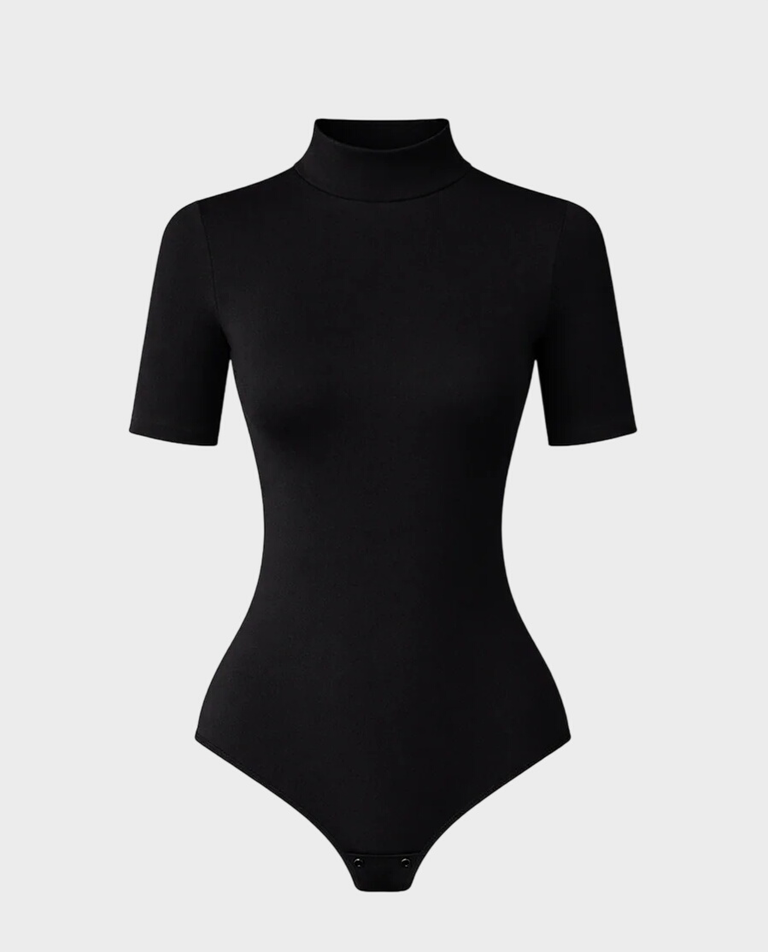 Czarne body z golfem Milo