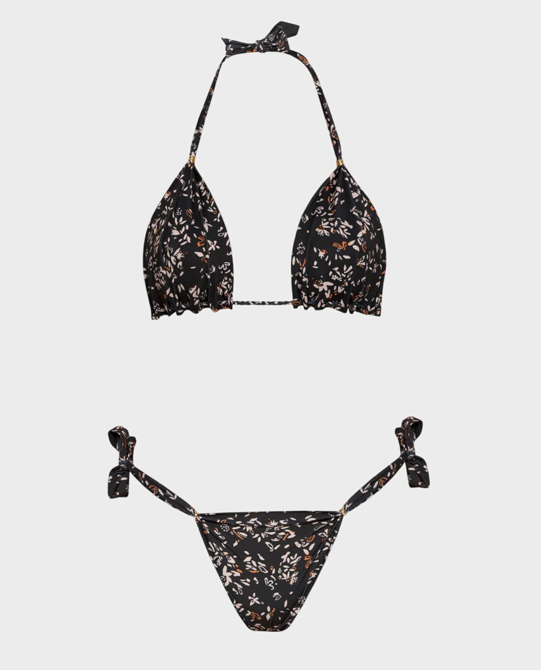 Czarne bikini z printem Dilemma