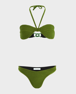 Zielony dwuczęściowy strój kąpielowy Verde - Image #0