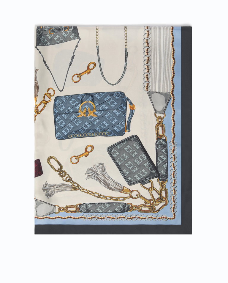 Kolorowa apaszka z printem Limbo Foulard