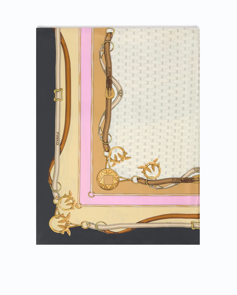 Kolorowa apaszka z printem Limbo Foulard